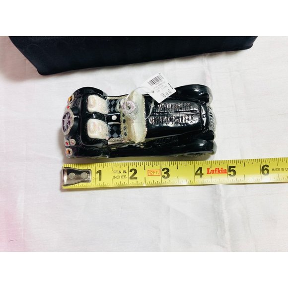 NEW Hand-Painted Roadster Blown Glass Christmas Car Ornament 2002 – Poland-Made - Picture 10 of 10